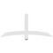 Ekena Millwork Bellingham Architectural Grade PVC Gable Bracket, 60"W x 27 1/2"H x 2"D x 4"F, 11/12 Pitch GBP060X28X0204BEL00 - alternate 5